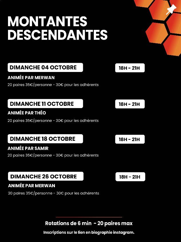 Instagram : Montantes descendantes d'octobre Instagram : Montantes descendantes d'octobre